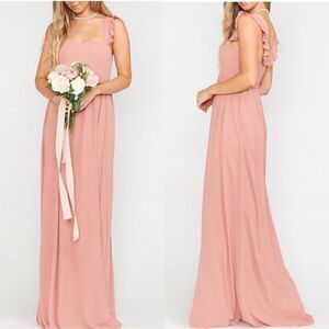 Show Me Your Mumu June Maxi Dress in Rustic Mauve Crisp